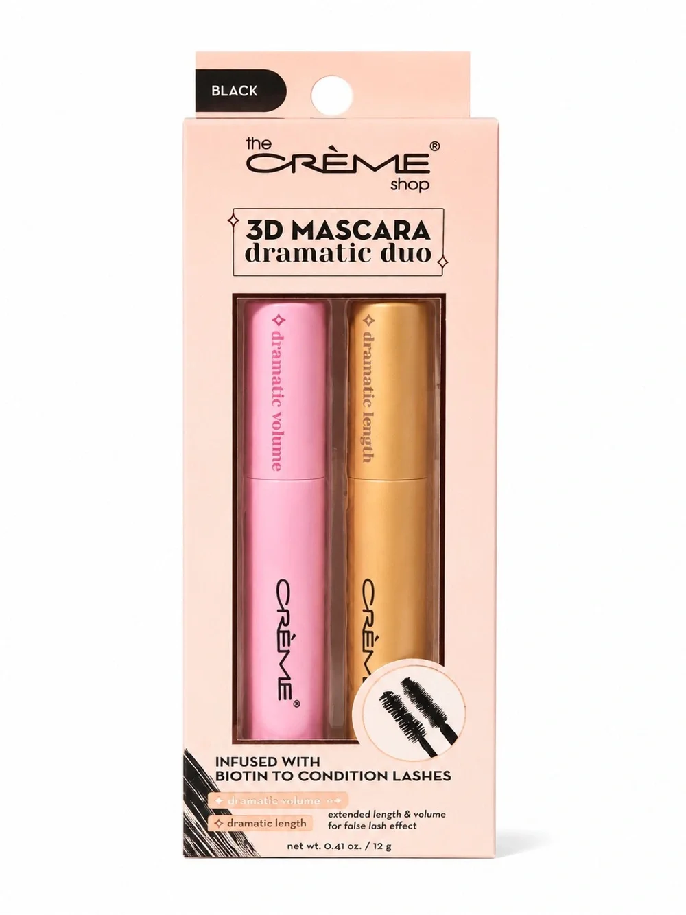 The Crème Shop 3D Dramatic Mascara Duo in Black - Discontinued